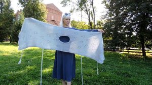 Вязаный жилет-фартук* Жилетов много не бывает* Простая модель* Проще некуда*