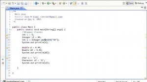 Java Wrapper classes: Integer, Double, Math: Tutorial