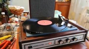 Реставрация Россия-323, замена главного подшипника вращения диска, иглы звукоснимателя,и т.д.