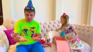 Nastya and Dad's Birthday