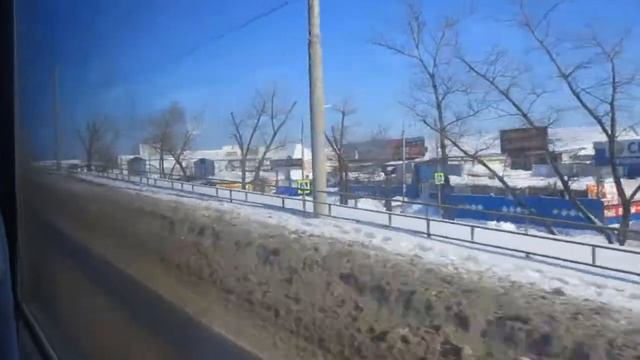 Бежица на автобусе по ул. Ульянова и ул. Литейная. смотреть онлайн