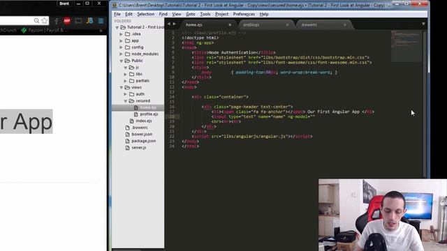 AngularJS - NgModel & 2-Way Data Binding - Tutorial 2 смотреть онлайн