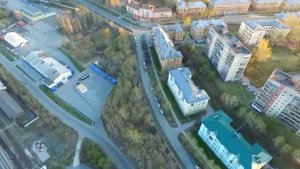 г  Новоуральск, Привокзальный район с высоты полета квадрокоптера