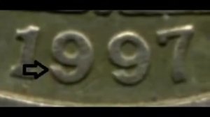 2 рубля 1997 г ММД (сколько стоит). Дорогая разновидность, шт. 1.3 А2 (цена)