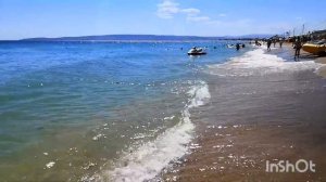 Пляж Золотой песок ?посёлок Приморский Крым ?
