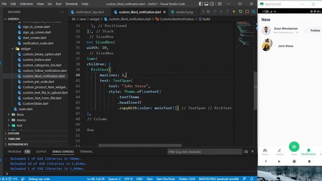 Flutter Tutorial - App Notification Page UI - Flutter Notification Screen