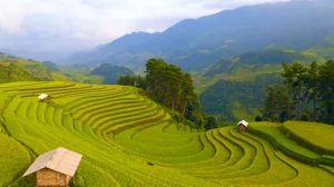 FLYING OVER Vietnam (4K UHD) Amazing Beautiful Nature Scenery & Relaxing Music, 4K Video HD