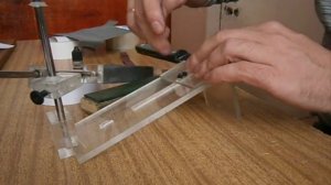 Обзор самодельного апекса и заточка ножа на наждаке/Homemade Knife Sharpening