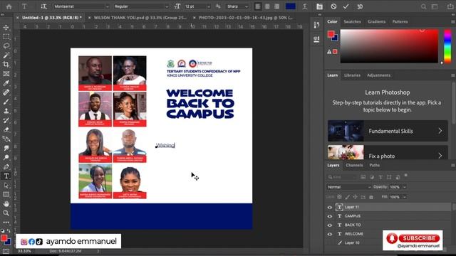 BEAUTIFUL FLYER DESIGN | KUC TESCON | PHOTOSHOP TUTORIALS смотреть онлайн