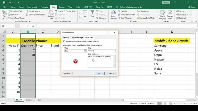Excel Data Validation Class 14 | Microsoft Excel Course in Urdu | Excel Complete Tutorial
