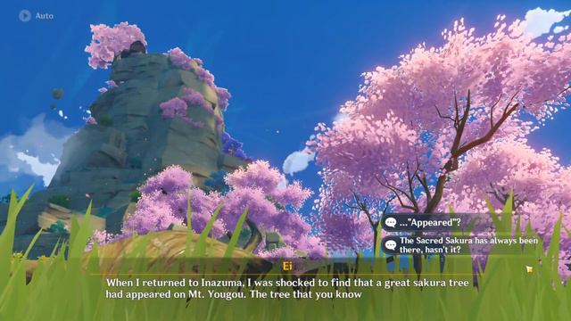 Raiden Ei talks about Raiden Makoto and Khaenri'ah in Raiden Story Quest Act 2 Transient Dream