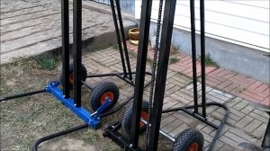 четыре стойки для бензобура - для тех кто хочет самостоятельно сделать стойку к своему бензобуру.