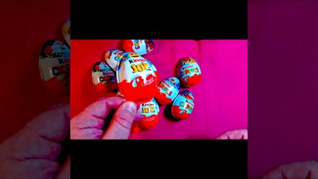 Candy's Kinder ASMR lollipops satisfying video relaxing Kinder Joy, Kinder Surprise #shorts  (5)