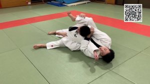 Дзюдо Япония. Обучение удушающему захвату.