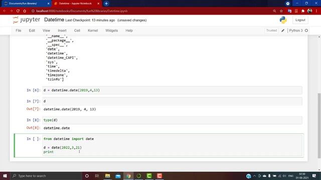 #89 - Fun Libraries - Date Time | Libraries | Python | Learn Python Course Step By Step | Python