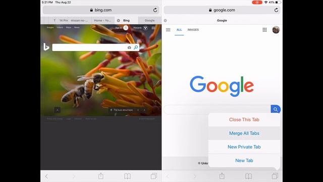 How to turn off split screen view in Safari on Apple iPhone or iPad iOS. смотреть онлайн