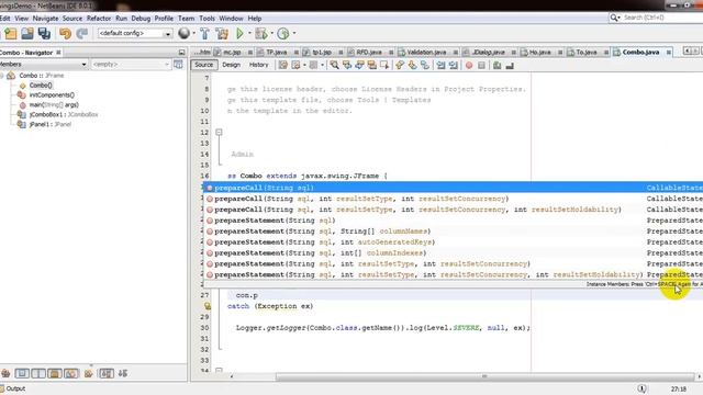How to Retrieved Data Base String Values And Set Into Jcombox | Java Tutorial #7