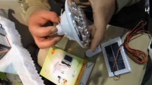 Светодиодная лампа YD-678  аккумулятор на солнечной батарее!