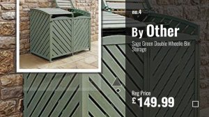 Top 10 Wheelie Bin Hideaways [2018]: Triple Wheelie Bin Screen