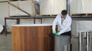 Как установить внешнюю печь к купели POLARSPA