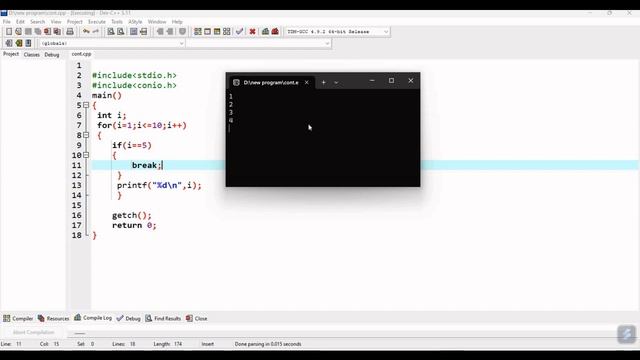 Continue | Break | Goto Statement in c смотреть онлайн