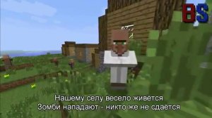 Рэп батл в майнкрафте  Стив vs Житель