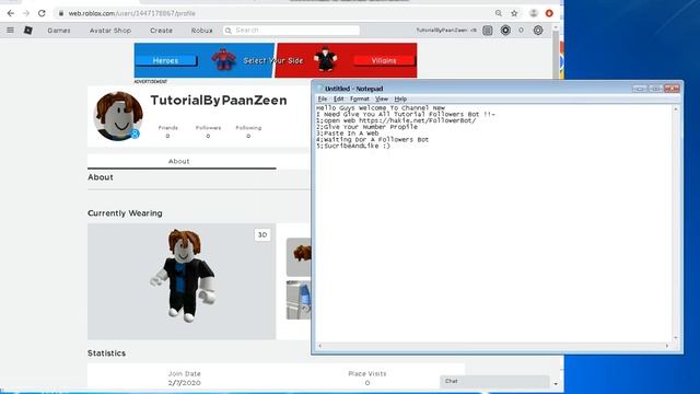 ROBLOX FOLLOW BOT FOR FREE, GET 3.000 FOLLOWERS IN 5 MINUTES! [NEW AND WORKING]