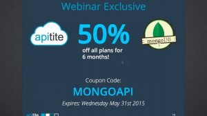 Webinar  How to Create an API for MongoDB in Minutes with Apitite