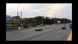 Поездка на двухэтажном автобусе по маршруту М от метро "Молодежная" до метро "Киевская"