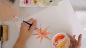 Watercolor Tutorial | Painting Dahlias