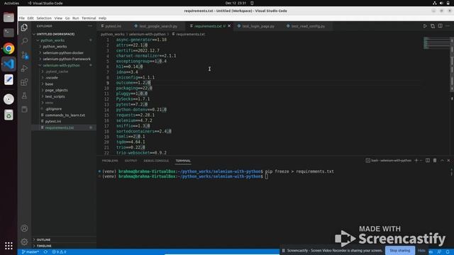 How to create requirements.txt file in Python projects?