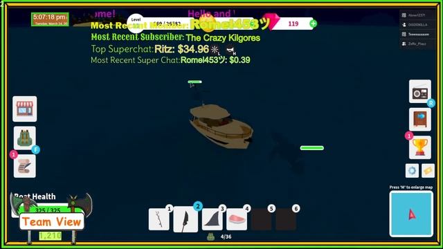 [Roblox] Fishing Simulator: BOSS FIGHT!!! Fighting Moby Wood (Whale Boss) смотреть онлайн