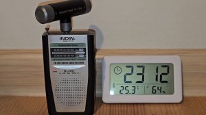 INDIN BC-R20 + внешняя ферритовая антенна. Радио России. 999 кгц.