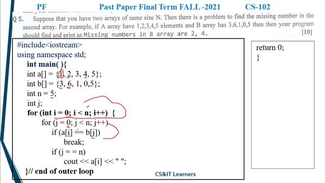 Programming Fundamentals | Past Paper-Part 2 | AD-CS-IT | BS - CS |PF |University of Gujrat