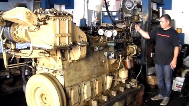 Дизель судовой 6ЧН18/22 в цеху ( Даль Дизель ) Хабарь. смотреть онлайн