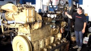 Дизель судовой 6ЧН18/22 в цеху ( Даль Дизель ) Хабарь.
