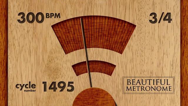 300 BPM 3/4 Wood Metronome HD смотреть онлайн