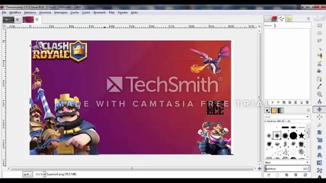 tutorial:come mettere lo sfondo nei video di clash royale