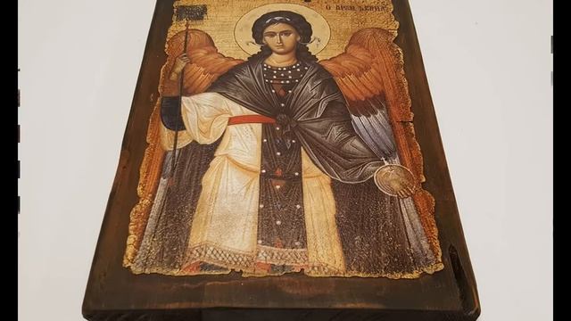 Икона Архангела Гавриила ручной работы смотреть онлайн