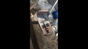 Турбо печь на отработке булерьян