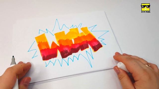 ГРАФФИТИ - WOW (ВАУ) !!! КАК НАРИСОВАТЬ? !!! урок граффити graffiti смотреть онлайн