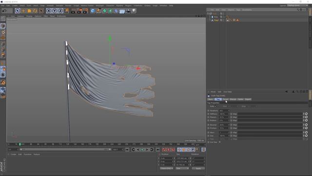 C4D Flag Looping With Cloth - Cinema 4D Tutorial (Free Project)