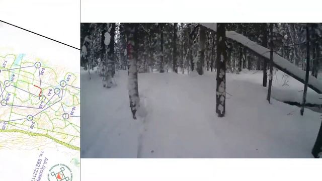 Спортивное ориентирование на лыжах от первого лица! (ski orienteering) смотреть онлайн