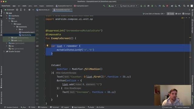 State Management in Jetpack Compose Best Practices - Android Studio Tutorial
