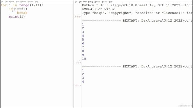 Python Break, Continue and Pass Statement in Tamil #tamil #ocean #ocean_academy #python