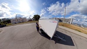 Промтоварный фургон легковой МЗСА 817773 исп.001. Одноосный легковой прицеп. ЦЛП АРИВА