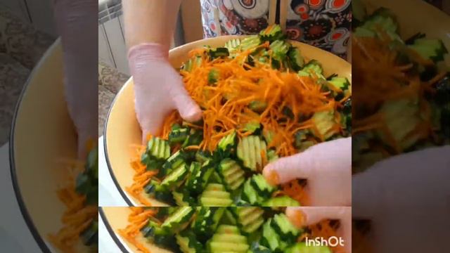 Огурцы по-корейски на зиму #салатизогурцовназиму#огурцыпокорейскиназиму