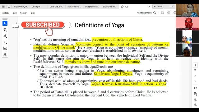 ETYMOLOGY OF YOGA|DEFINITIONS OF YOGA|MINISTRY OF AYUSH YOGA LEVEL 2 TRAINING|SWAMI VIVEKANANDA YOG смотреть онлайн