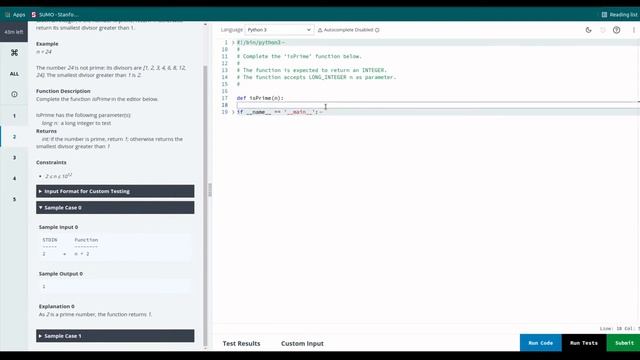HackerRank test How To