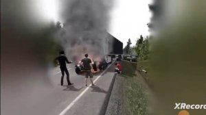 сгорел заживо водител ваз 2104